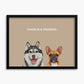 Classic (2 Pets) - Custom Pet Poster