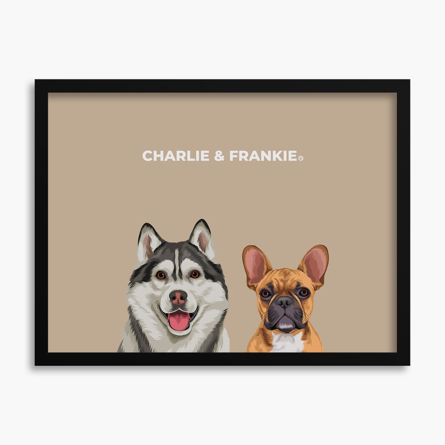 Classic (2 Pets) - Custom Pet Poster