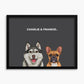 Classic (2 Pets) - Custom Pet Poster