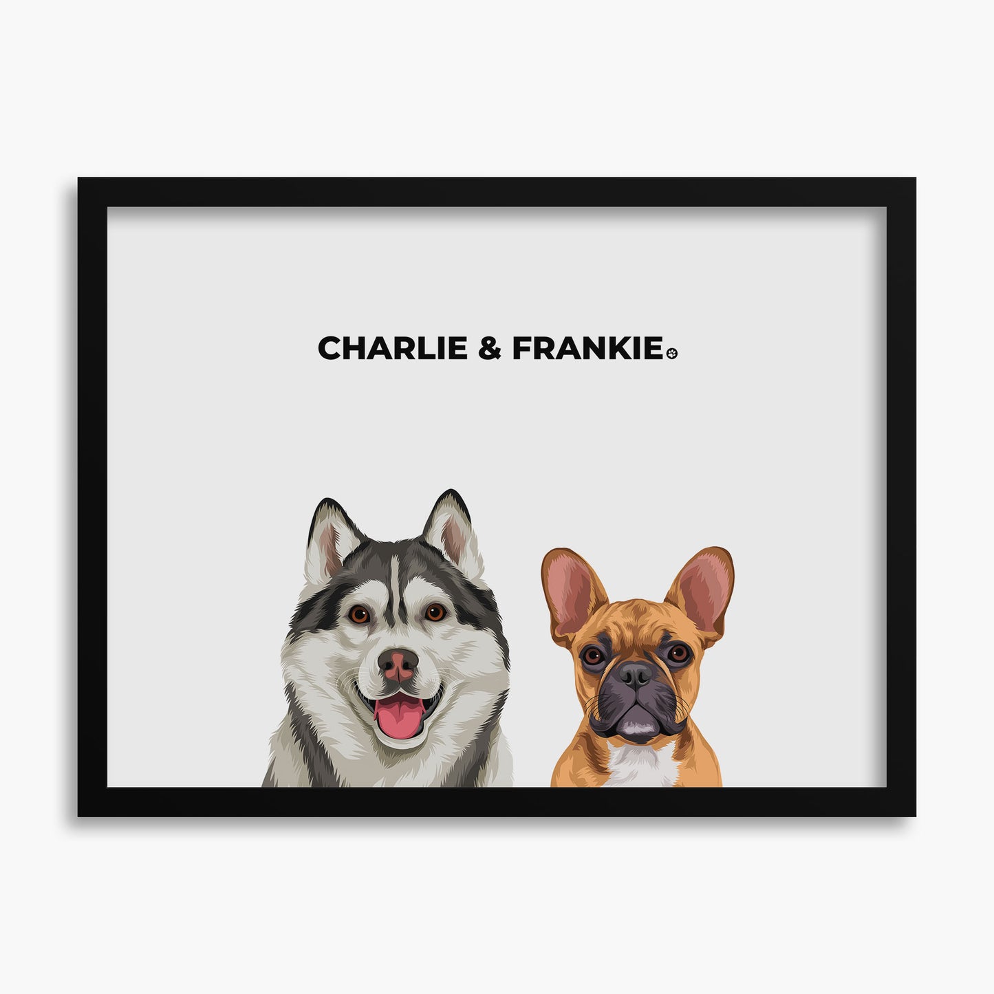 Classic (2 Pets) - Custom Pet Poster