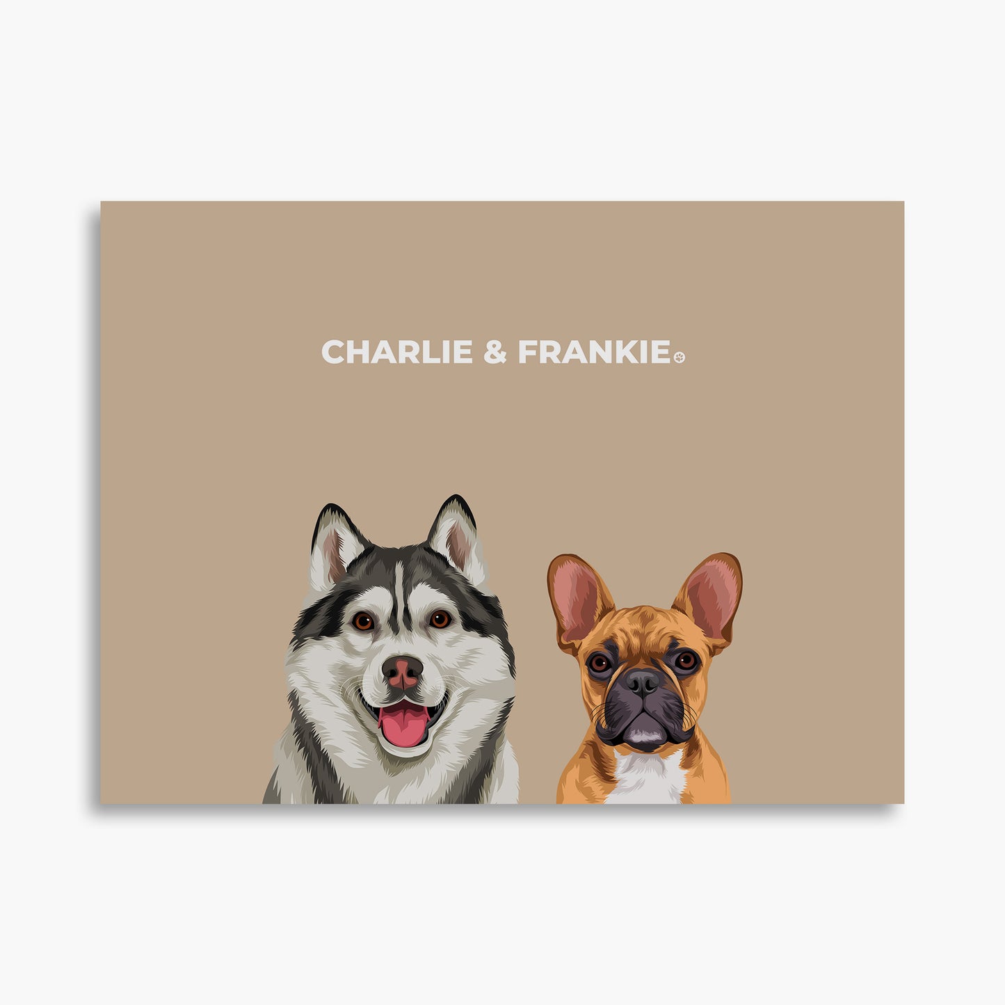 Classic (2 Pets) - Custom Pet Poster