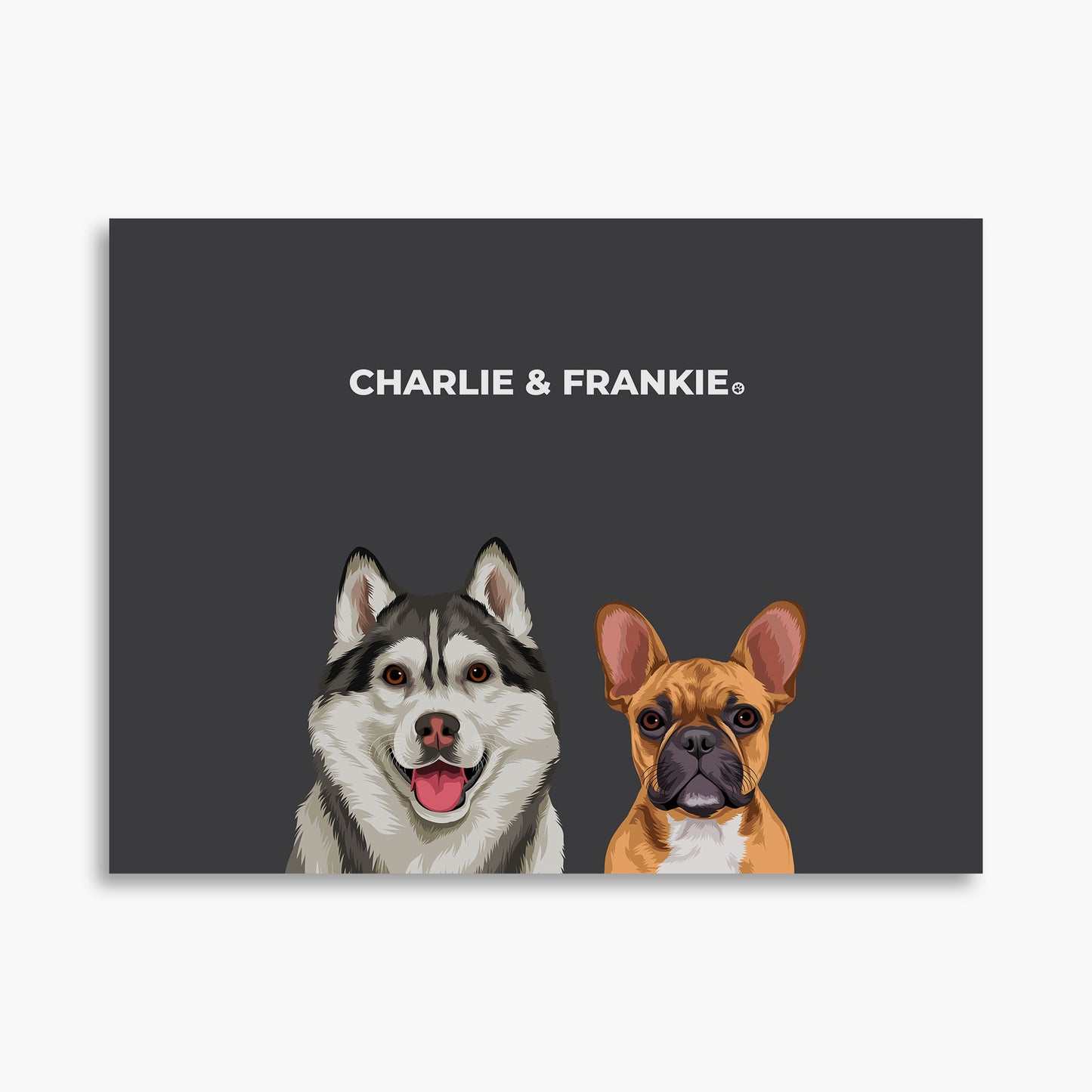 Classic (2 Pets) - Custom Pet Poster