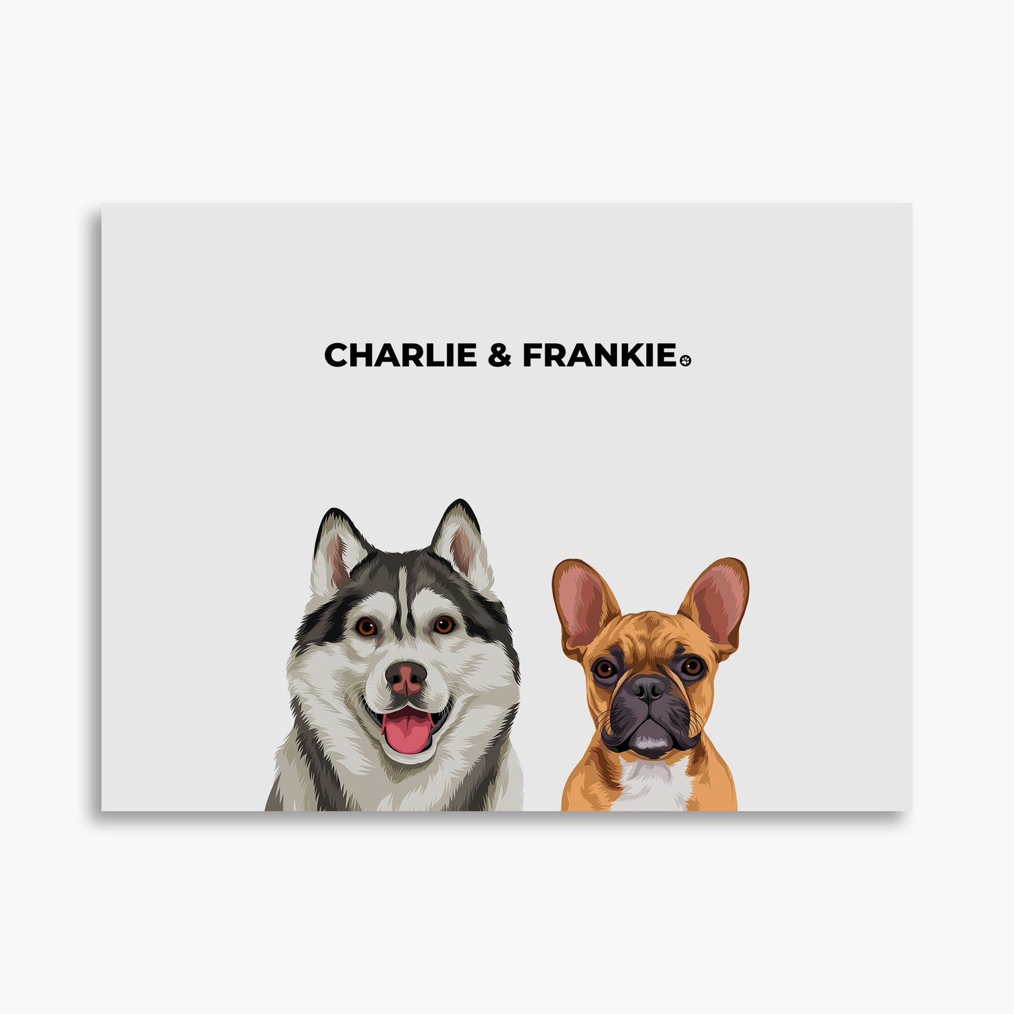 Classic (2 Pets) - Custom Pet Poster