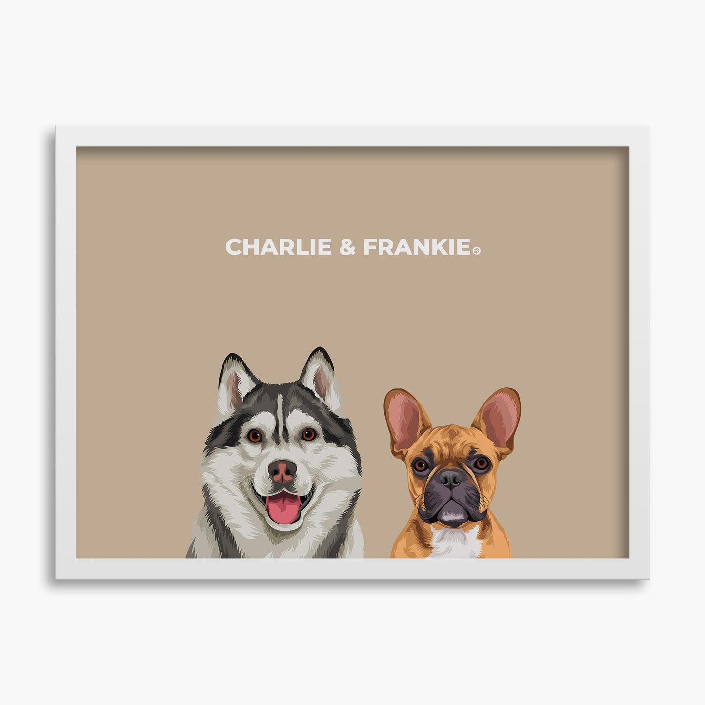 Classic (2 Pets) - Custom Pet Poster
