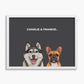 Classic (2 Pets) - Custom Pet Poster