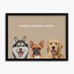 Classic (3 Pets) - Custom Pet Poster