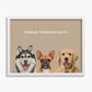 Classic (3 Pets) - Custom Pet Poster