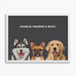 Classic (3 Pets) - Custom Pet Poster