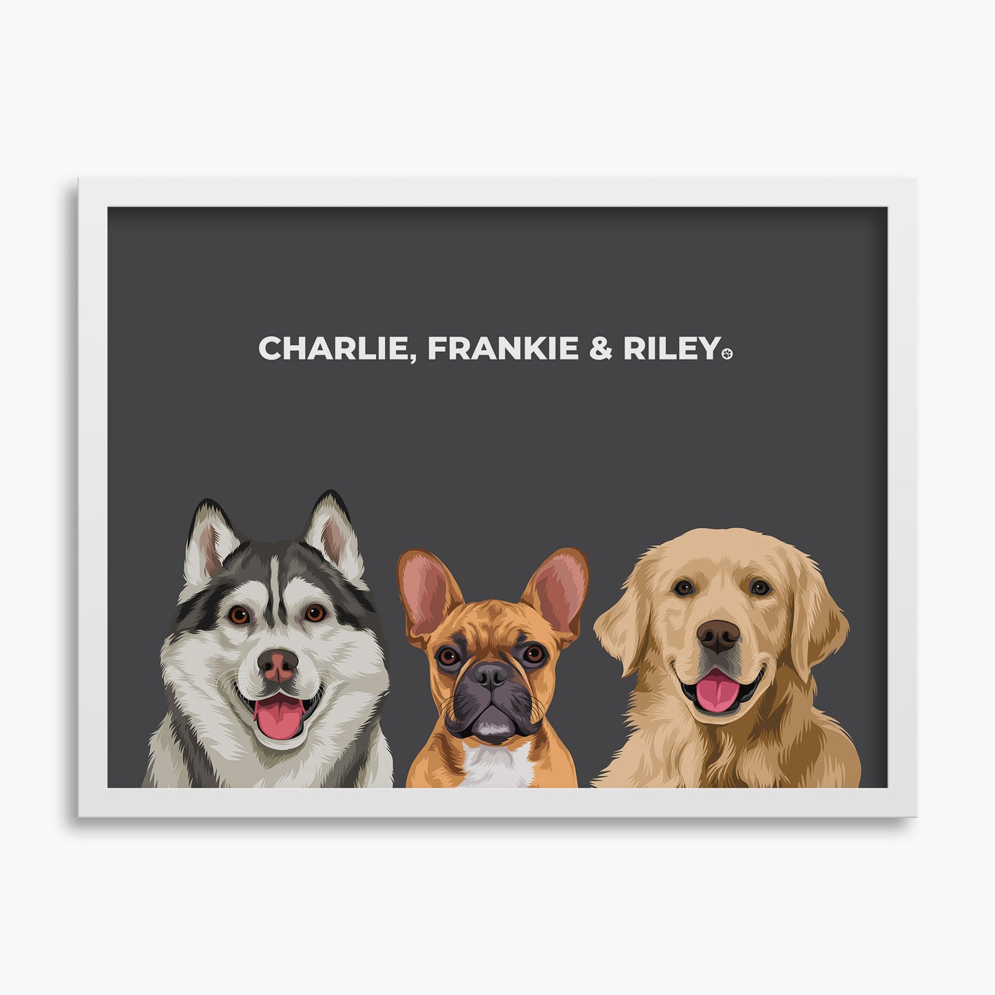 Classic (3 Pets) - Custom Pet Poster