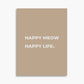 Happy Meow Happy Life - Poster
