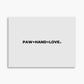 Paw Plus Hand Equals Love - Poster